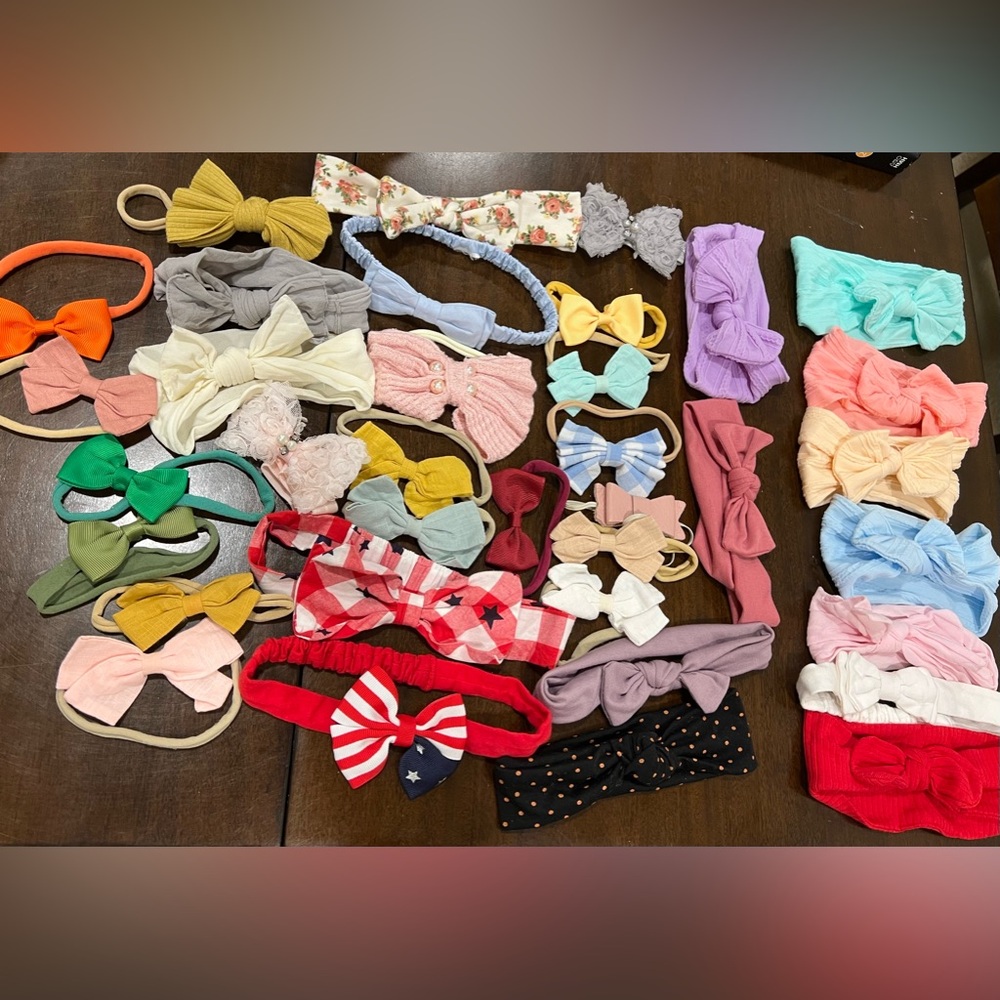 Bundle of baby girl hair bows